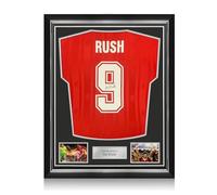 Exclusive Memorabilia Ian Rush Back Signed Liverpool 1985-86 Football Shirt. Superior Frame
