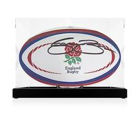 Exclusive Memorabilia Jason Robinson Signed England Rugby Ball. Display Case