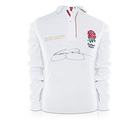 Exclusive Memorabilia Jason Robinson Signed England Rugby Shirt White