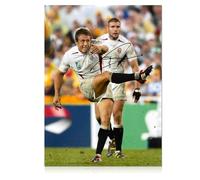 Exclusive Memorabilia Jonny Wilkinson Signed England Rugby Photo: The Kick