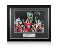 Exclusive Memorabilia Jonny Wilkinson Signed Toulon Rugby Photo: Cup Winner. Deluxe Frame