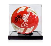 Exclusive Memorabilia Kevin Keegan Signed Liverpool Football. Display Case