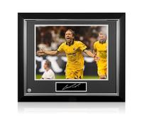 Exclusive Memorabilia Luka Modric Signed Presentation: 1st Milan Goal. Deluxe Frame