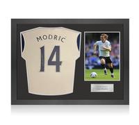 Exclusive Memorabilia Luka Modric Signed Spurs 2024-25 Football Shirt. Icon Frame