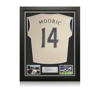 Exclusive Memorabilia Luka Modric Signed Spurs 2024-25 Football Shirt. Standard Frame