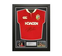 Exclusive Memorabilia Martin Johnson Signed British And Irish Lions Classic 2025 Rugby Shirt. Standard Frame