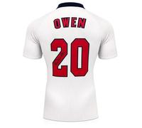 Exclusive Memorabilia Michael Owen Signed England 1998 Home Football Shirt