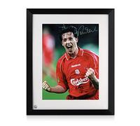 Exclusive Memorabilia Robbie Fowler Signed Liverpool Football Photo: Cup Final Goal Framed