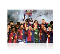 Exclusive Memorabilia Robert Lewandowski Signed Barcelona Football Photo