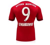 Exclusive Memorabilia Robert Lewandowski Signed Original Bayern Munich 2015-16 Home Football Shirt