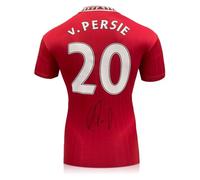 Exclusive Memorabilia Robin Van Persie Signed Manchester United 2022-23 Football Shirt