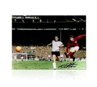 Exclusive Memorabilia Sir Geoff Hurst Signed England Football Photo: 1966 World Cup