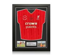 Exclusive Memorabilia Sir Kenny Dalglish Signed Liverpool 1985-86 Football Shirt. Standard Frame
