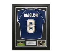 Exclusive Memorabilia Sir Kenny Dalglish Signed Scotland 1982 Football Shirt. Standard Frame