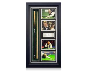 Exclusive Memorabilia Steve Davis Signed Snooker Cue. Framed