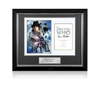 Exclusive Memorabilia Tom Baker Signed Doctor Who Poster. Deluxe Frame