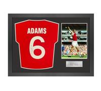 Exclusive Memorabilia Tony Adams Signed Arsenal 1985 Football Shirt. Icon Frame