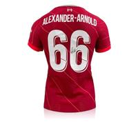 Exclusive Memorabilia Trent Alexander-Arnold Signed Liverpool 2021-22 Football Shirt Red