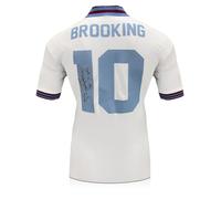 Exclusive Memorabilia Trevor Brooking Back Signed 1980 FA Cup Final Football Shirt White