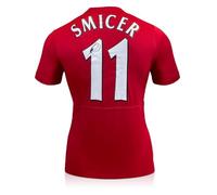 Exclusive Memorabilia Vladimir Smicer Signed Liverpool 2005 Football Shirt Red