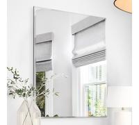 Exclusive Mirrors FRAMELESS ALL GLASS Single Bevelled Venetian Wall Mirror - 90cm x 60cm - Clear