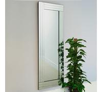 Exclusive Mirrors Full Length Clear Glass Triple Frame Wall Mirror 120cm x 40cm