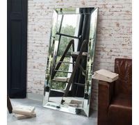 Exclusive Mirrors Modena Art Deco Full Length Mirror - 165cm x 78.5cm - Silver