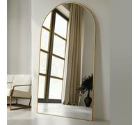 Exclusive Mirrors Modern Gold Metal Archtop Full Length Mirror 200cm x 100cm