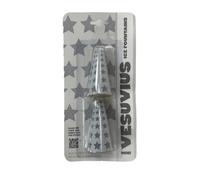 Exclusive Online-Mini Vesuvius Ice Fountains -Silver Star Sparklers for Parties, Weddings, Birthdays, Bonfire Night, Halloween, Christmas & New Year - Pack of 2 Cone Shape Ice Fountain Candles