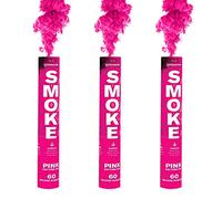 EXCLUSIVE ONLINE Pack of 3 Party Ring Pull Handheld Daytime Smoke for Paintball, Weddings, Photoshoots & Special Effects (Pink)