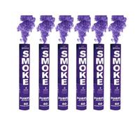 EXCLUSIVE ONLINE Pack of 6 Party Handheld Daytime Smoke Ring Pull for Paintball, Weddings, Photoshoots & Special Effects Duration 60 Seconds (Purple)