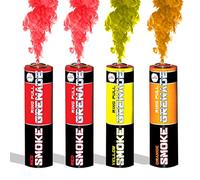 EXCLUSIVE ONLINE RING PULL SMOKE GRENADES 2Red Yellow Orange 4Pack Wedding
