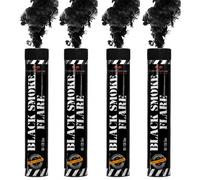 EXCLUSIVE ONLINE Ring Pull Smoke Grenades/Flares Pack of 4 Colors - Black