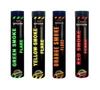 EXCLUSIVE ONLINE Ring Pull Smoke Grenades/Flares Pack of 4 Colors for Paintball Weddings Photoshoots Football Celebrations & Special Effects (Red, Green, Yellow and Orange)