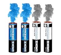 EXCLUSIVE ONLINE RING PULL SMOKE GRENADES Pack of 4 Colors (2 White, 2 Blue)