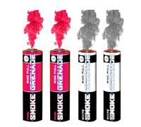 EXCLUSIVE ONLINE RING PULL SMOKE GRENADES Pack of 4 Colors (2 White, 2 Pink)