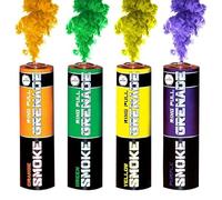 EXCLUSIVE ONLINE RING PULL SMOKE GRENADES Pack of 4 Colors