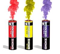 EXCLUSIVE ONLINE WIRE PULL 3 color SMOKE GRENADES - Red, Purple and Yellow