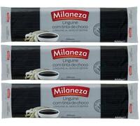 Exclusive Portuguese Pasta, Linguine in Cuttlefish Ink/Massa Tinta de Choco - 500g - Pack of 3