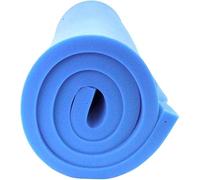 exclusively designed by Brit Cotton Blue Extra Firm Upholstery Foam Cut to Size-High Density Foam for Sofa, Cushions & Padding-Foam for chair Pad Replacement (9 Inch Thick - Blue, 26 x 29 Inch)