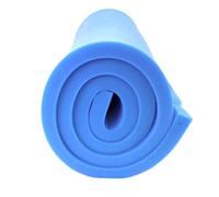 exclusively designed by Brit Cotton Blue Extra Firm Upholstery Foam Cut to Size-High Density Foam for Sofa, Cushions & Padding-Foam for chair Pad Replacement (1 Inch Thick - Blue, 14 x 14 Inch)