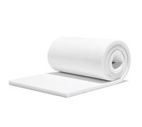 Exclusively Designed by Brit Cotton White Extra Firm Upholstery Foam Cut to Size-High Density Foam for Sofa, Cushions & Padding-Foam for chair Pad Replacement (2 Inch Thick - White Firm, 17 x 17 Inch)