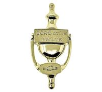 Exclusively Irish Claddagh Door Knocker for Front Door Cead Mile Failte Brass Knocker 8" Welcome Gift Ireland Home Décor (Polished Brass)