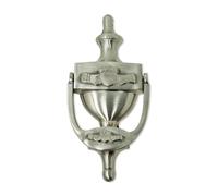 Exclusively Irish Claddagh Door Knocker for Front Door Celtic Brass Knocker Welcome Gift for Home 8'' (Satin Nickel)
