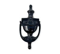 Exclusively Irish Claddagh Door Knocker for Front Door Celtic Brass Knocker Welcome Gift for Home 8'' (Black Brass)