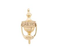 Exclusively Irish Door Knocker for Front Door - Failte Claddagh Design - Solid Brass Pewter