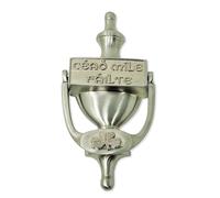 Exclusively Irish Front Door Knocker, Cead Mile Failte and Shamrock, Brass Knocker 20.3 cm