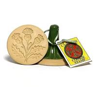 Exclusively Irish Kitchen Set 1 Thistle Cookie Stamp and 1 Thistle Flower of Scotland Tea Towel