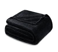 Exclusivo Mezcla Fleece Blanket Queen Size for Bed, Super Soft and Warm, All Season Use, Cozy, Plush, Lightweight, 230x230 CM, Black