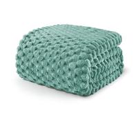 Exclusivo Mezcla Fleece Double Size Blanket for Bed, Extra Large Fuzzy Celadon Bed Blankets, Soft Cozy Plush Sofa Throws for All Seasons, 150x200 CM